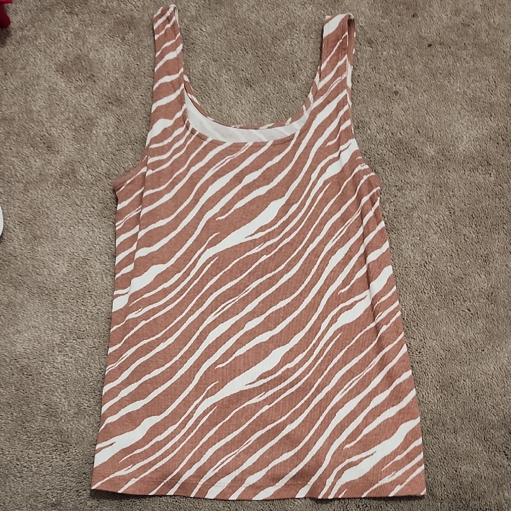 Zebra Print Tank Top